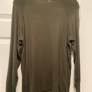 Olive Long Sleeve Underscrubs Women's Top